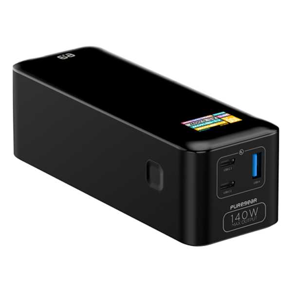 מטען נייד 27,000mAh 140W שחור | PureGear 27,000mAh 140W