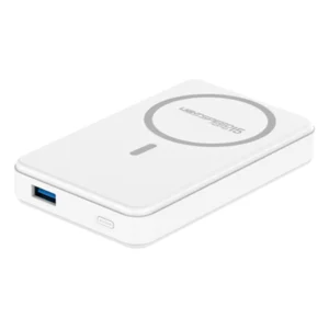 מטען נייד מגנטי 15W 10,000mAh תומך MagSafe לבן | PureGear