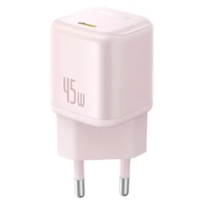 ראש מטען Type-C 45W ורוד קומפקטי | Baseus PicoGo GaN