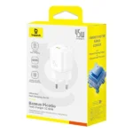 ראש מטען Type-C 45W לבן קומפקטי | Baseus PicoGo GaN