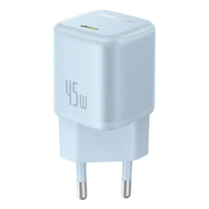 ראש מטען Type-C 45W תכלת קומפקטי | Baseus PicoGo GaN