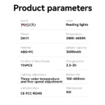 תאורת שולחן חכמה וניידת עם טעינה מהירה 3,600mAh ועיצוב מגנטי | Yesido DH11