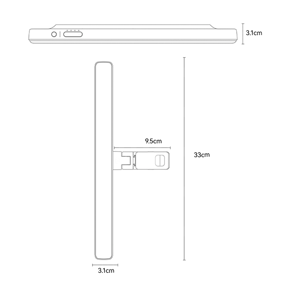 תאורת שולחן חכמה וניידת עם טעינה מהירה 3,600mAh ועיצוב מגנטי | Yesido DH11