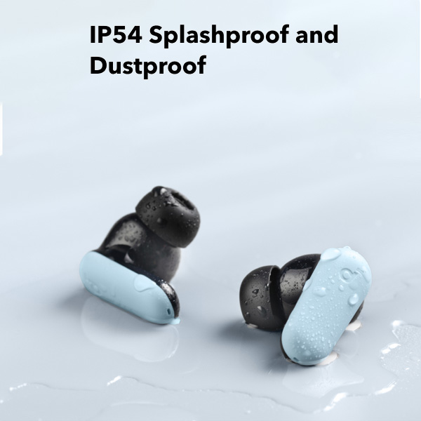 אוזניות אלחוטיות Anker Soundcore P30i כחולות עם סינון רעשים וסאונד עוצמתי