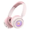 אוזניות לילדים אלחוטיות ורודות עם סינון רעשים ועיצוב קליל | Yesido EP06