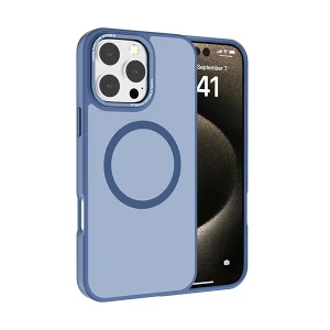 כיסוי מט לאייפון 16 פרו כחול תומך MagSafe ועמיד בפני שריטות | Beelan KingKong