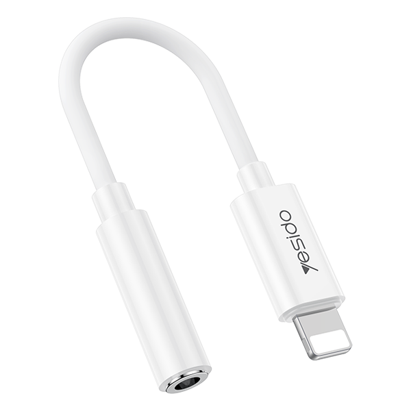 מתאם אודיו 3.5 מ"מ ל-Lightning קומפקטי | Yesido YAU44