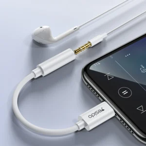 מתאם אודיו 3.5 מ"מ ל-Lightning קומפקטי | Yesido YAU44