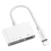 מתאם מצלמה Lightning ל Usb A, Usb C וכרטיסי זיכרון | Yesido Gs12 1