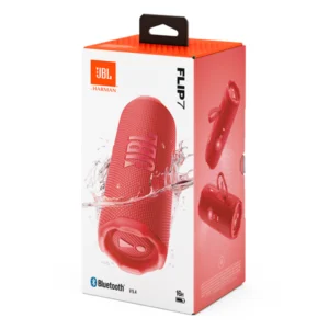 רמקול אלחוטי JBL Flip 7 אדום | סאונד איכותי ועוצמתי במיוחד