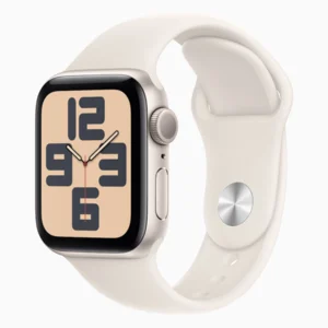 שעון חכם Apple Watch 40mm SE 2024 GPS בצבע Starlight Aluminum | רצועה סטארלייט S/M