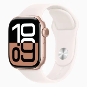 שעון חכם Apple Watch 42mm Series 10 GPS בצבע Rose Gold Aluminum | רצועה ורוד עדין S/M