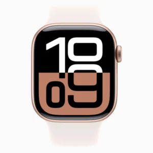 שעון חכם Apple Watch 42mm Series 10 GPS בצבע Rose Gold Aluminum | רצועה ורוד עדין S/M