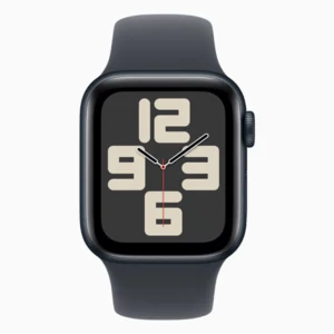 שעון חכם Apple Watch 44mm SE 2024 GPS בצבע Midnight Aluminum | רצועה שחורה M/L