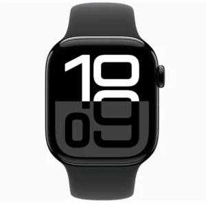 שעון חכם Apple Watch 46mm Series 10 GPS בצבע Jet Back Aluminum | רצועה שחורה M/L