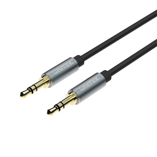 כבל אודיו Aux פרימיום מסולסל באורך 1.5 מטר | Unitek Y C922abk 2