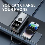בוסטר התנעה 4 ב-1 8000mAh עם קומפרסור ותאורת LED חכמה | Nordic QS003
