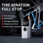 בוסטר התנעה 4 ב-1 8000mAh עם קומפרסור ותאורת LED חכמה | Nordic QS003