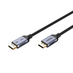כבל Displayport 2.1 איכותי באורך 2 מטר 3