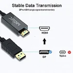 כבל Hdmi ל Displayport איכותי באורך 1.8 מטר | Protec 4