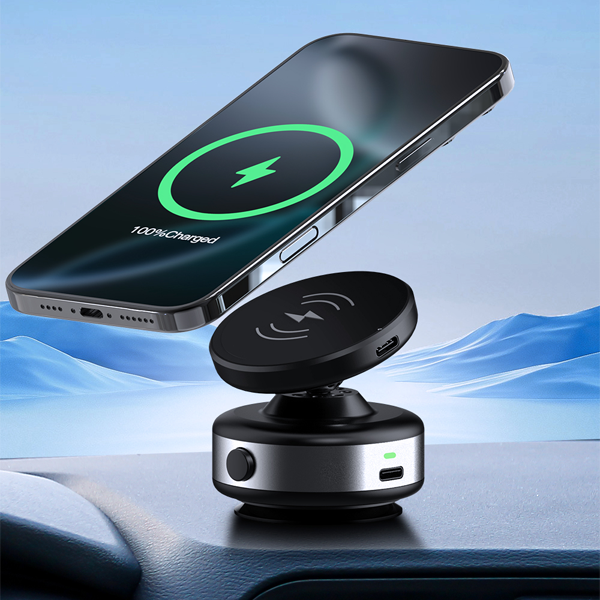 מחזיק סמארטפון אלחוטי לרכב 3 ב־1 עם סיבוב 360° | X90W