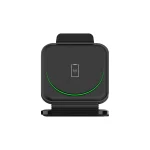 מטען Magcharge נייד אלחוטי מתקפל 3 ב 1 שחור | Unitek 2