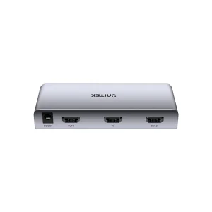 מפצל Hdmi 4k מ 1 ל 2 מסכים כולל ספק כח | Unitek 2