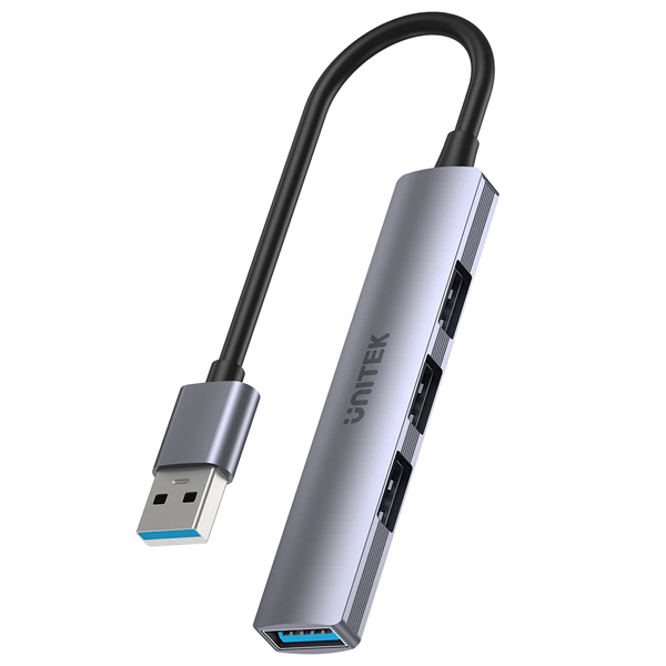 מתאם Usb 3.0 ל 2 יציאות Type A וכניסת Type C איכותי | Unitek 1