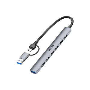 מתאם Usb 3.0 עם 7 כניסות Usb A איכותי | Unitek 1