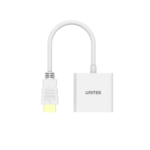 מתאם למסכים עם חיבור Vga זכר ל Hdmi נקבה Unitek