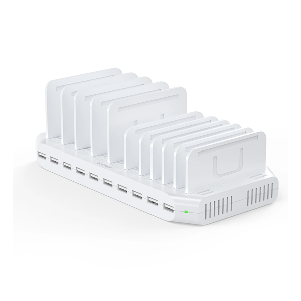 עמדת טעינה ל 10 מכשירים עם הספק 60w עוצמתי | Unitek 1