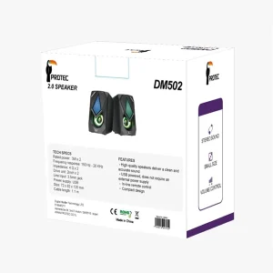 רמקולים עוצמתיים עם תאורת Rgb מרהיבה | Protec Dm502 3