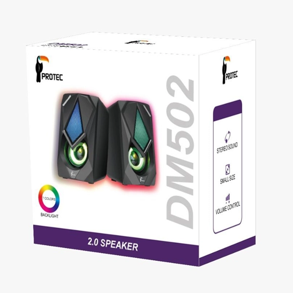 רמקולים עוצמתיים עם תאורת Rgb מרהיבה | Protec Dm502
