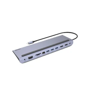 תחנת עגינה Usb C אוניברסלית בעיצוב אלומיניום אלגנטי | Unitek 1