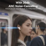 אוזניות אלחוטיות בלוטוס ANC וסינון רעשים בשיחה, עם מגע חכם וסאונד חד | Yesido TWS28