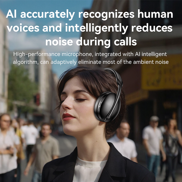 אוזניות אלחוטיות מסננות רעשים עם סאונד סטריאו איכותי וחיי סוללה ארוכים במיוחד | Yesido EP08