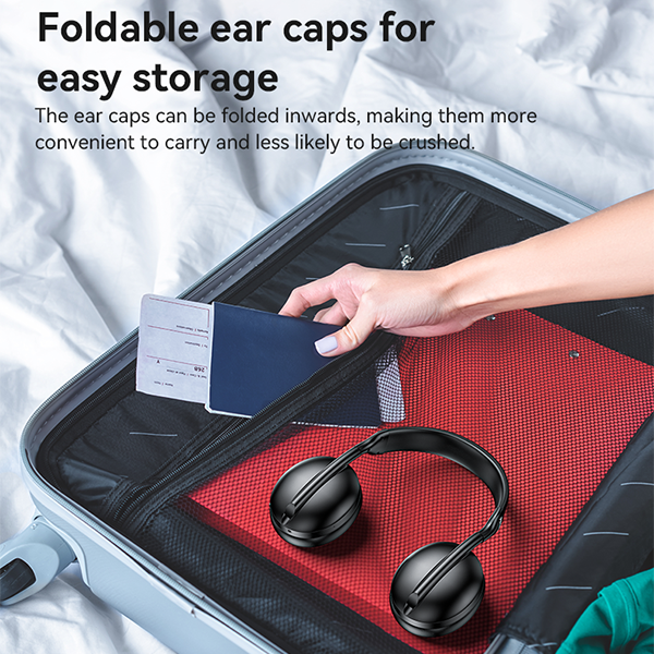 אוזניות אלחוטיות מסננות רעשים עם סאונד סטריאו איכותי וחיי סוללה ארוכים במיוחד | Yesido EP08