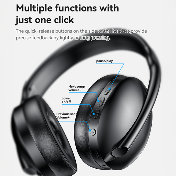 אוזניות אלחוטיות מסננות רעשים עם סאונד סטריאו איכותי וחיי סוללה ארוכים במיוחד | Yesido EP08