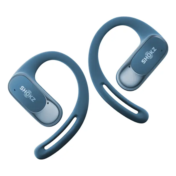 אוזניות ספורט Shokz OpenFit Air כחול | אלחוטיות קלות, פתוחות ונוחות לכל פעילות