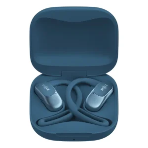 אוזניות ספורט Shokz OpenFit Air כחול | אלחוטיות קלות, פתוחות ונוחות לכל פעילות