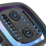 בידורית קריוקי ניידת 40W עם מיקרופון ורמקולים כפולים 6.5 אינץ׳ | Yesido YSW29