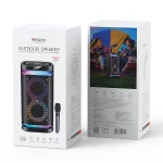 בידורית קריוקי ניידת 40W עם מיקרופון ורמקולים כפולים 6.5 אינץ׳ | Yesido YSW29