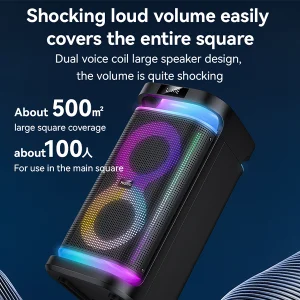 בידורית קריוקי ניידת 40W עם מיקרופון ורמקולים כפולים 6.5 אינץ׳ | Yesido YSW29