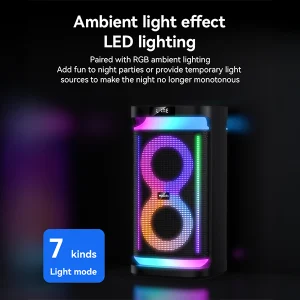 בידורית קריוקי ניידת 40W עם מיקרופון ורמקולים כפולים 6.5 אינץ׳ | Yesido YSW29