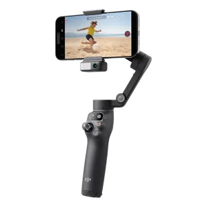 גימבל לסמארטפון DJI Osmo Mobile 7P אפור | 3 צירים עם חצובה, מוט סלפי ומעקב חכם