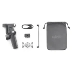 גימבל לסמארטפון DJI Osmo Mobile 7P אפור | 3 צירים עם חצובה, מוט סלפי ומעקב חכם