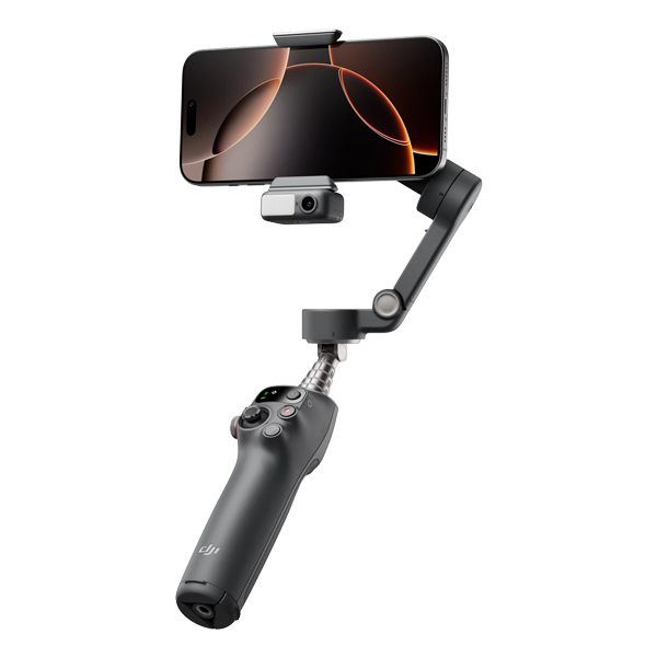 גימבל לסמארטפון DJI Osmo Mobile 7P אפור | 3 צירים עם חצובה, מוט סלפי ומעקב חכם
