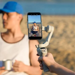 גימבל לסמארטפון DJI Osmo Mobile SE אפור | מתקפל עם ייצוב 3 צירים וטכנולוגיית מעקב מתקדמת