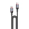 כבל טעינה USB-C 60W באורך 2 מטר מהיר עם סיבים קלועים לשמירה לאורך זמן | Yesido CA183