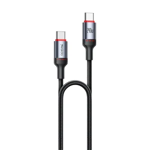כבל טעינה מהירה Type-C בהספק 240W באורך 1 מטר עוצמתי ועמיד במיוחד | Yesido CA185